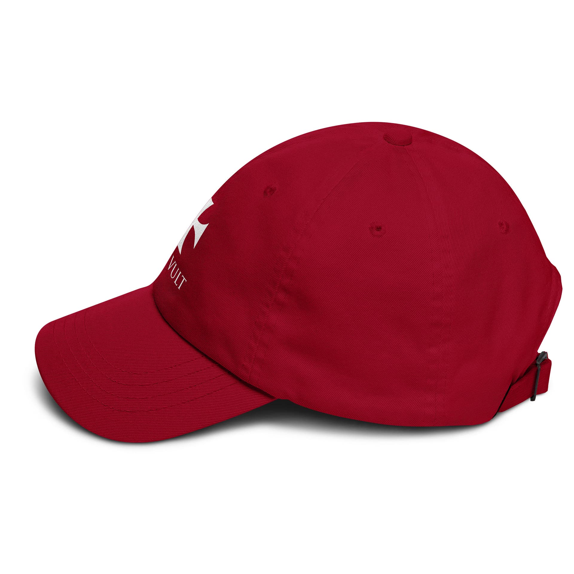 Gorra Deus Vult Roja_Lateral2