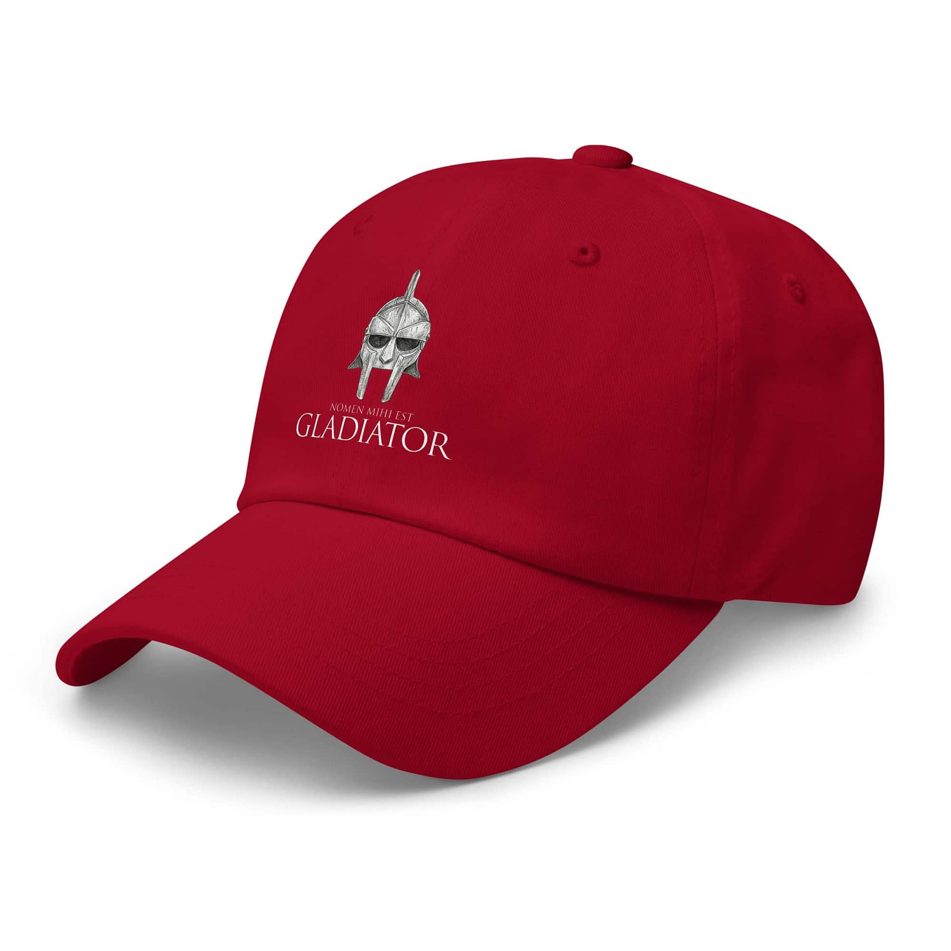 Gorra Roja Gladiador_Lado_izquierdo