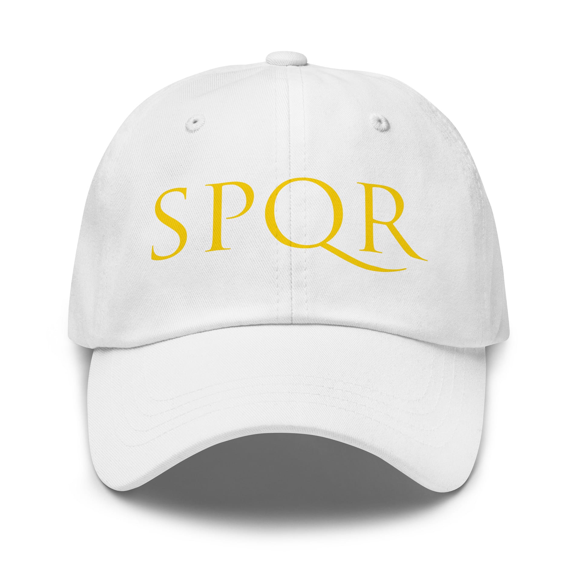 Gorra SPQR Blanca Dorada