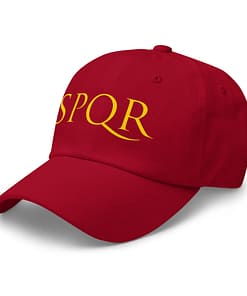 Gorra SPQR Roja Izquierdo