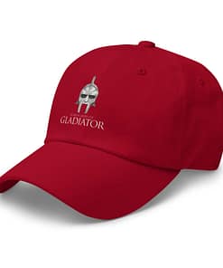 Gorra Roja Gladiador_Lado_izquierdo