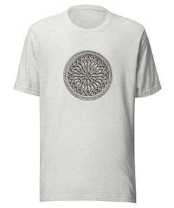 Camiseta Rosetón Gótico Blanco