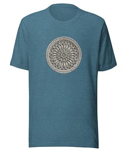 Camiseta Rosetón Gótico Gris
